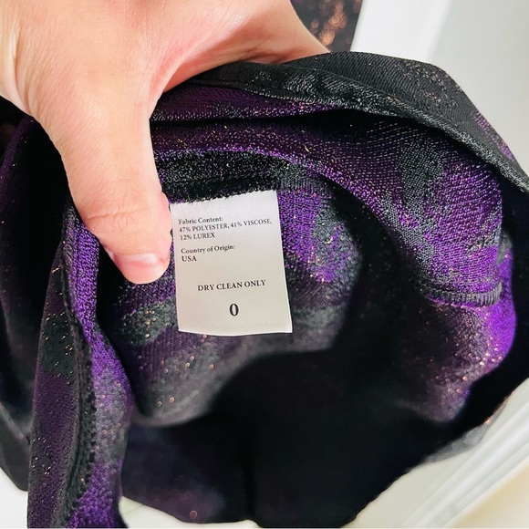 Batsheva Square Neck Mini Prairie Dress Enchantress Jacquard Flowers Whimsigoth - Picture 10 of 13